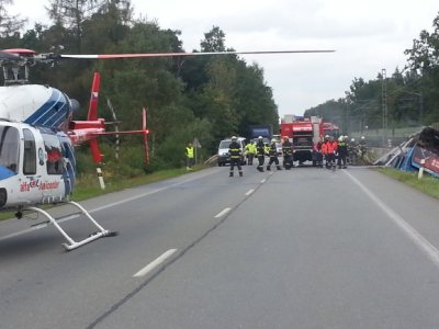 10.9.2014- Planá nad Lužnicí, nehoda autobusu 6