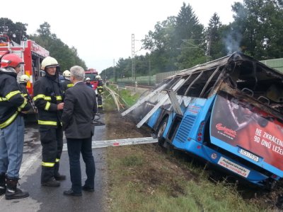 10.9.2014- Planá nad Lužnicí, nehoda autobusu 8