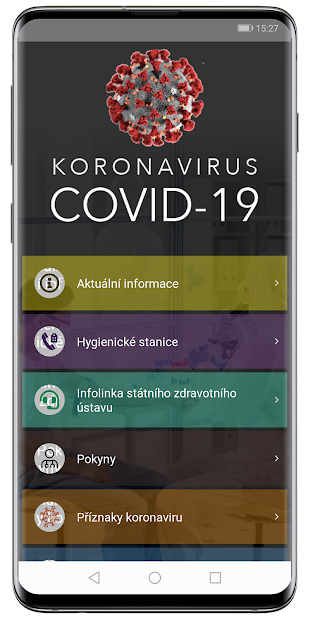 aplikace Koronavirus COVID 19