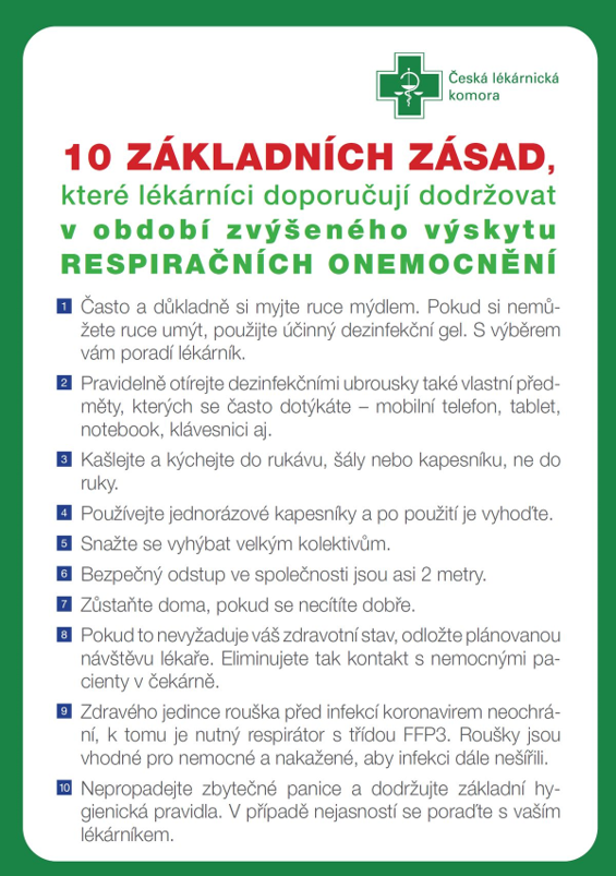 Deset základní preventivních zásad