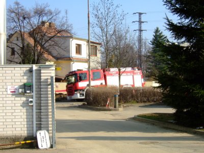 Požár a evakuace osob z objektu E.ON, České Budějovice, 30.3.2011 1