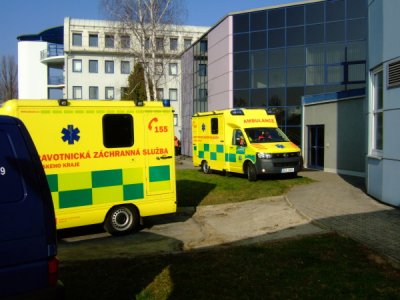 Požár a evakuace osob z objektu E.ON, České Budějovice, 30.3.2011 5