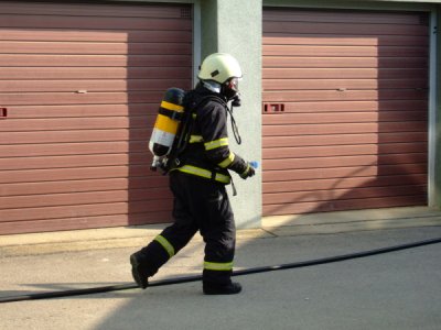 Požár a evakuace osob z objektu E.ON, České Budějovice, 30.3.2011 7