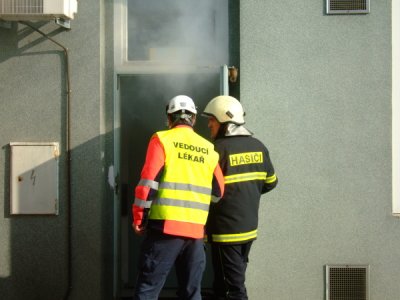 Požár a evakuace osob z objektu E.ON, České Budějovice, 30.3.2011 8