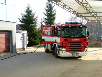 Požár a evakuace osob z objektu E.ON, České Budějovice, 30.3.2011 21
