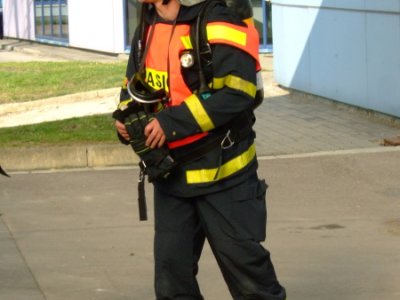 Požár a evakuace osob z objektu E.ON, České Budějovice, 30.3.2011 46