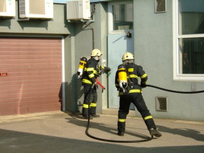 Požár a evakuace osob z objektu E.ON, České Budějovice, 30.3.2011 50