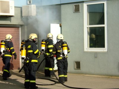 Požár a evakuace osob z objektu E.ON, České Budějovice, 30.3.2011 52