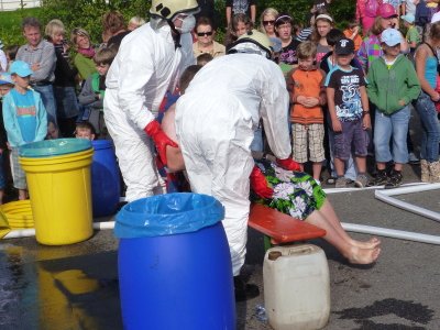 Taktické cvičení složek IZS v Blatné -