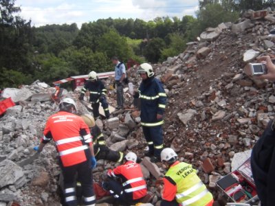 Taktické cvičení složek IZS v Týně nad Vltavou , 20.5.2013 9