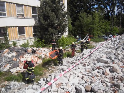 Taktické cvičení složek IZS v Týně nad Vltavou , 20.5.2013 13