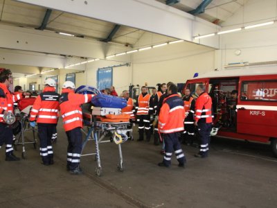 Gműnd - společné cvičení záchranných složek Dolního Rakouska a Zdravotnické záchranné služby JčK 5
