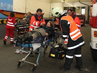 Gműnd - společné cvičení záchranných složek Dolního Rakouska a Zdravotnické záchranné služby JčK 14
