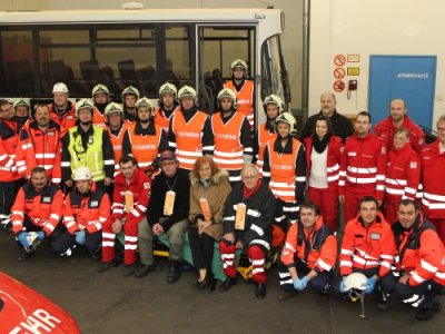 Gműnd - společné cvičení záchranných složek Dolního Rakouska a Zdravotnické záchranné služby JčK 16