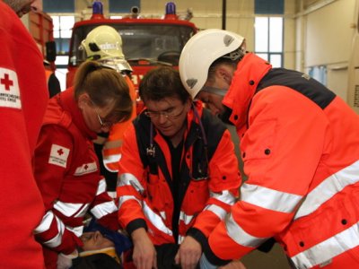 Gműnd - společné cvičení záchranných složek Dolního Rakouska a Zdravotnické záchranné služby JčK 25