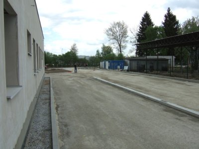Stavba nové základny na letišti v Plané u ČB - Jižní strana 24
