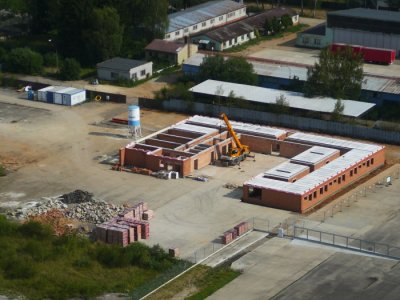 Stavba nové základny na letišti v Plané u ČB - Severní strana 9