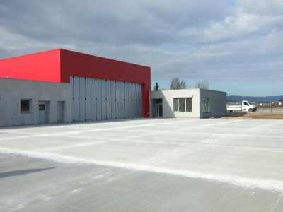 Stavba nové základny na letišti v Plané u ČB - Severní strana 30