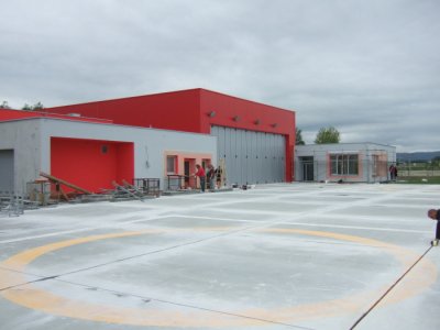 Stavba nové základny na letišti v Plané u ČB - Severní strana 34