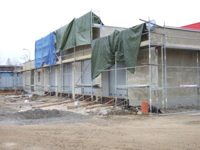 Stavba nové základny na letišti v Plané u ČB - Východní strana 18