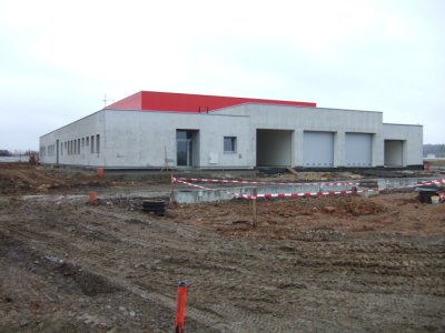 Stavba nové základny na letišti v Plané u ČB - Východní strana 24