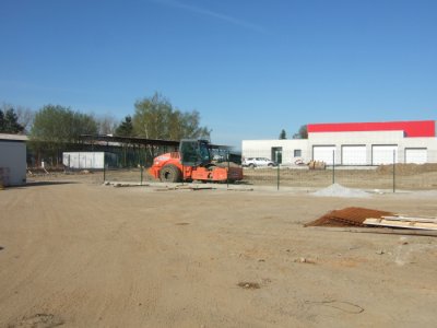 Stavba nové základny na letišti v Plané u ČB - Východní strana 27