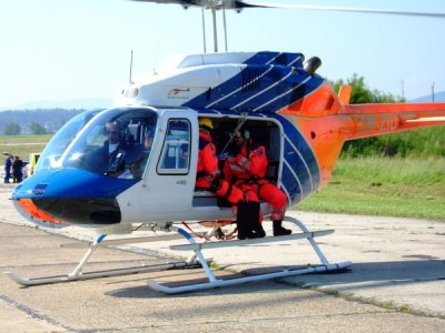 Výcvik vysazovačů, Bell 206, letiště České Budějovice, 9.6.2010 7