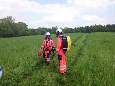 Zásah LZS na Orlíku s využitím podvěsu, 14.5.2015 11