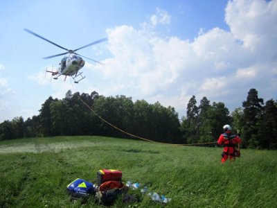Zásah LZS na Orlíku s využitím podvěsu, 14.5.2015 25