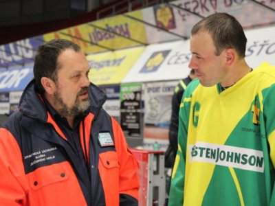 MUDr. Marek Slabý s hlavním organizátorem týmu ZZS JčK Přemyslem Pumprem
