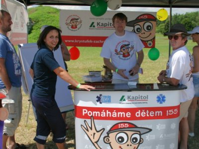 Tisková mluvčí se zástupci projektu Kryštůfek záchranář dětem, p.Kopčilem a p. Svobodou