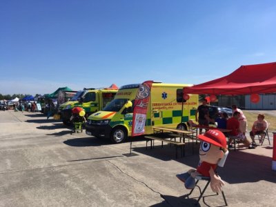 Záchranáři ZZS JčK se prezentovali na Dni otevřených dveří Letiště České Budějovice, 24.6.2017 1