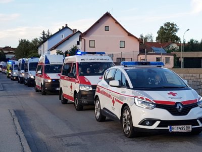 Zdravotnická záchranná služba Jihočeského kraje se představila v rakouském Gmündu, 7. - 8.7. 2018 9