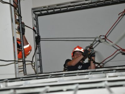 soutěžní stanoviště zajišťované výškovým záchranným družstvem ZZS JčK