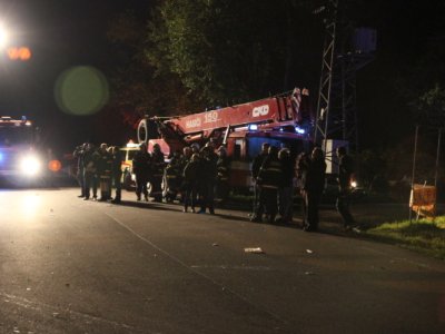 Příslušníci HZS JčK s technikou