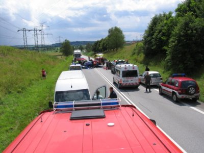 Dopravní nehoda tří osobních vozů - Protivín, 10.7.2012 4