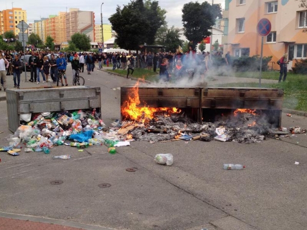 Demonstrace na sídlišti Máj, 29.6.2013