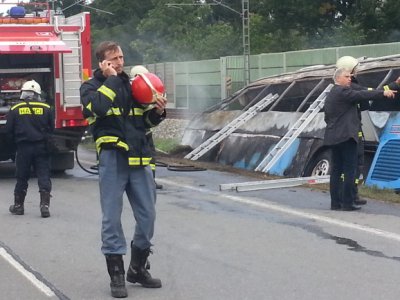 10.9.2014- Planá nad Lužnicí, nehoda autobusu 7